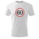60-as felirattal hímzett számos férfi póló S