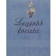 "Legjobb focista" felirattal + focis fiúval hímzett törölköző, acélkék – hímzett ajándék törölköző