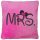Mrs. párna, rózsaszínre fekete cérnával