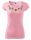 Kalocsai mintás női, környakú, rózsaszín póló XS