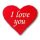 Hímzett „I love you” feliratú szíves párna, romantikus ajándék szerelmeseknek