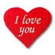 Hímzett „I love you” feliratú szíves párna, romantikus ajándék szerelmeseknek