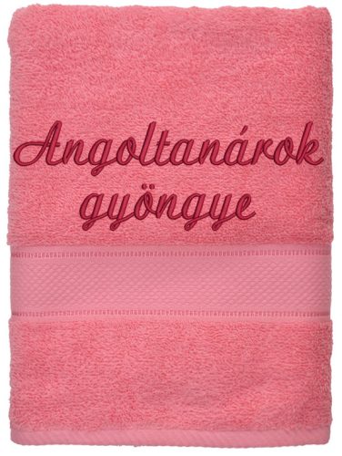 Lazac hímzett törölköző egyedi felirattal