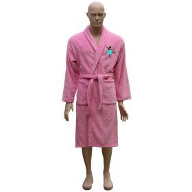 Hímzett, női hosszú fazonú köntös, rózsaszín S