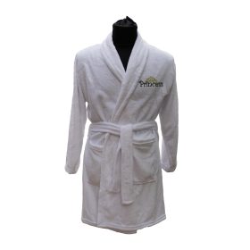 Hímzett, női rövid fazonú köntös, fehér S