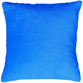   Tetszőleges, 2-3 szóval + mintával hímzett párna, acélkék