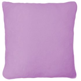   Tetszőleges, 2-3 szóval + mintával hímzett párna, világoslila