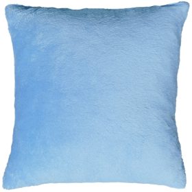   Tetszőleges, 2-3 szóval + mintával hímzett párna, világoskék