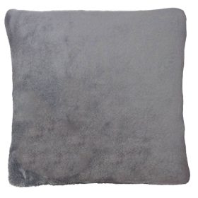   Tetszőleges, 2-3 szóval + mintával hímzett párna, szürke