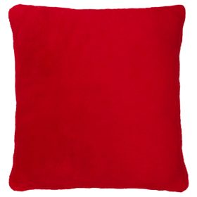 Tetszőleges, 2-3 szóval + mintával hímzett párna, piros