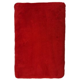 Tetszőleges 2-3 szóval hímzett pléd, piros