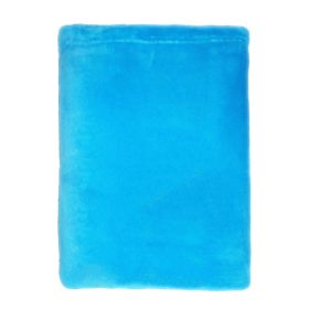 Tetszőleges 2-3 szóval hímzett pléd, türkizkék