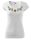 Kalocsai mintás női, környakú fehér póló 3XL