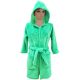 Hímzett, gyermek kapucnis köntös, zöld 122-128