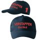 Hímzett Forma-1 baseball sapka VERSTAPPEN sötétkék unisex, F1 szurkolói sapka, Forma-1 ajándékötlet