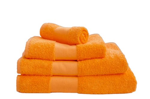 Neves, hímzett PRÉMIUM törölköző bármilyen névvel, NARANCS