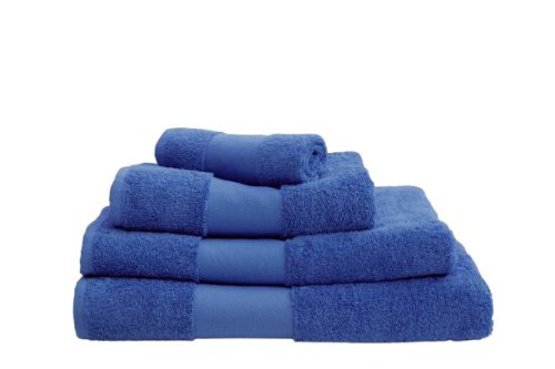 Hímzett PRÉMIUM törölköző 2-3 szavas felirattal, KIRÁLYKÉK