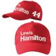 Hímzett Forma-1 baseball + HAMILTON piros-fehér, unisex