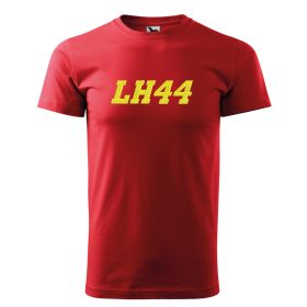 Hímzett Forma-1 póló + HAMILTON piros-sárga, férfi S