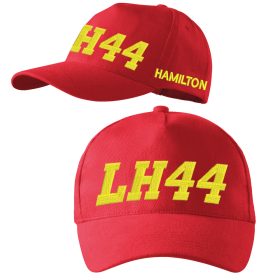 Hímzett Forma-1 baseball + HAMILTON piros-sárga, unisex