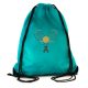 Zsinóros, vízlepergetős táska, TÜRKIZ