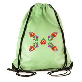 Zsinóros, vízlepergetős táska, HALVÁNYZÖLD