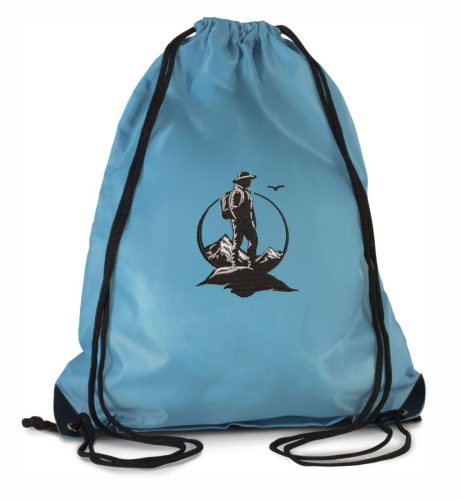 Zsinóros, vízlepergetős táska, VILÁGOSKÉK