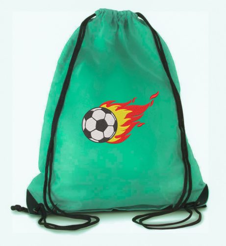 Zsinóros, vízlepergetős táska, ZÖLD