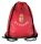Zsinóros, vízlepergetős táska, PIROS
