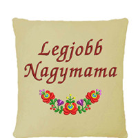 Mamás, Papás hímzett párnák