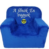 Felirattal + Mintával hímzett gyermekfotel