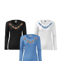 Matyó mintás hímzett, hosszúujjú pólók