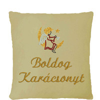 Karácsonyi hímzett párnák