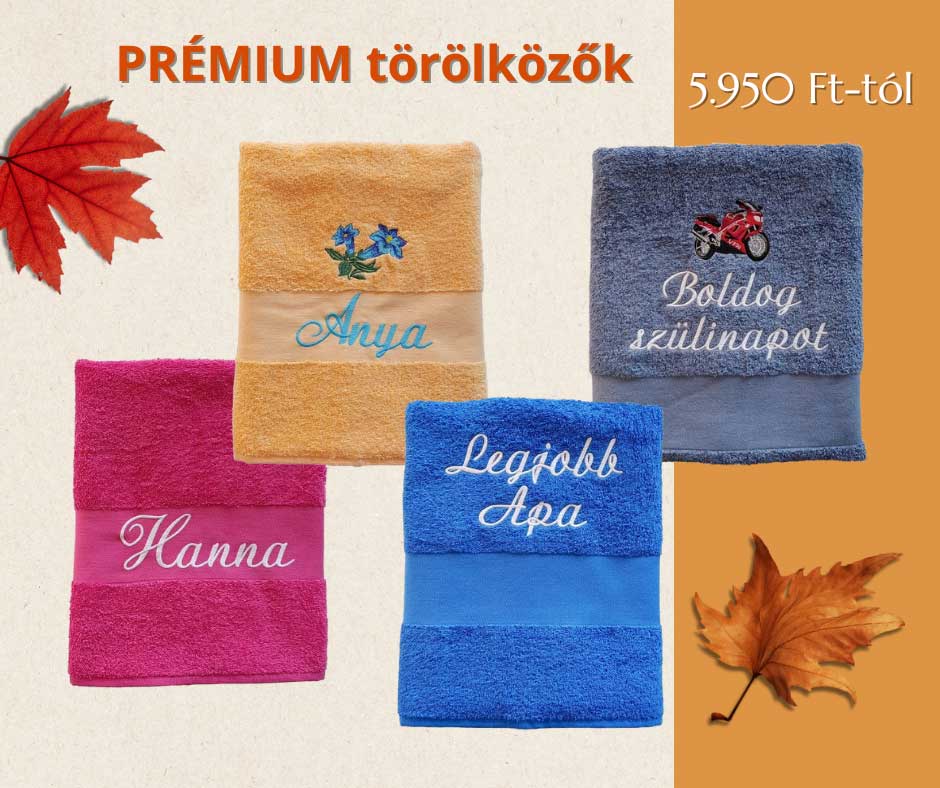 Hímzett prémium törölköző – az ajándék, amely egyszerre elegáns, személyes és időtálló